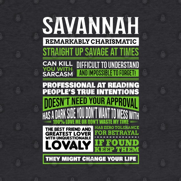 Savannah by Ban Guns Not Books- Typography fullcolor